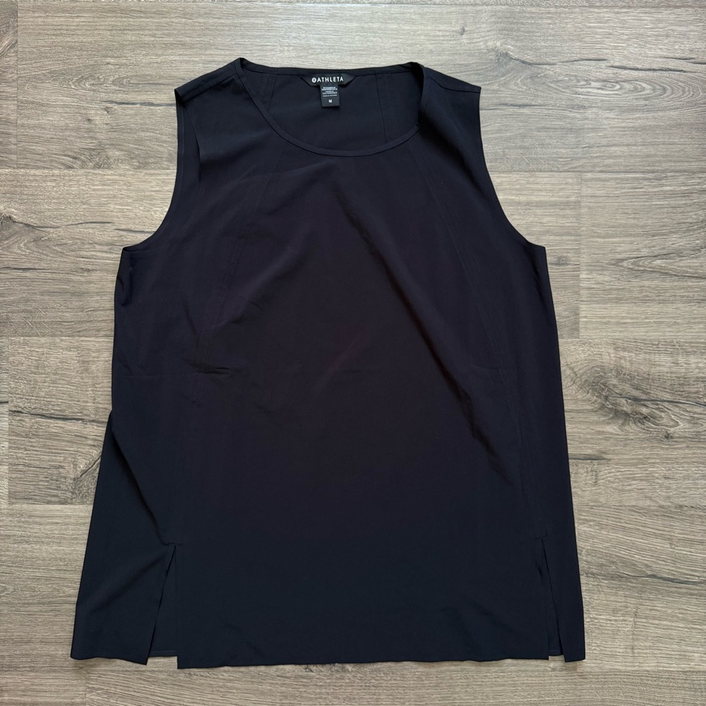 Athleta Black Zephyr Refined Tank Top Size Medium Women